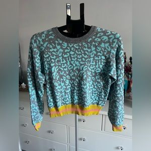 Funky Animal Print Sweater Free People